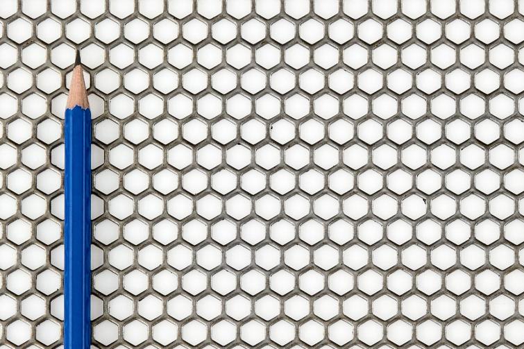 Ferrier Design Perforated
Pattern: 1/4" Hexagon
Material: Mild Steel (Unfinished) Ferrier Design Perforated
Pattern: 1/4" Hexagon
Material: Mild Steel (Unfinished)